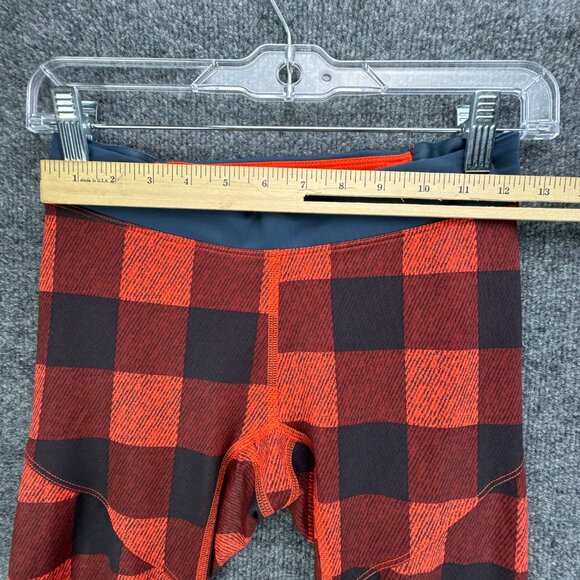 The North Face Flash Dry Leggings Womens Small Red Black 27" Back Pocket - Picture 11 of 14